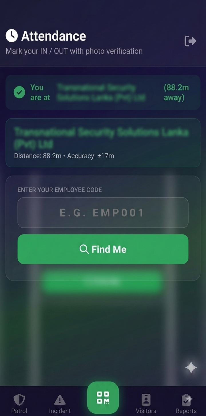 EKAMA Mobile App — AI Face Verification Attendance